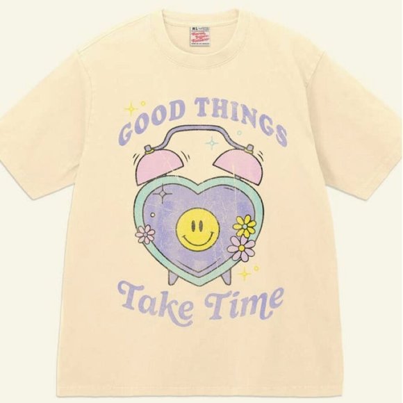 Tops - Oversized Good Things Take Time Tee